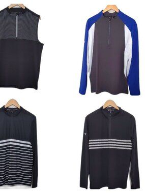 NEW Men's Levelwear Athletic Golf Shirt Bundle Size M